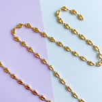 6mm Gold Plated Nautical Oval Link Chain