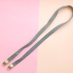 10mm Smoke Natural Suede Strap