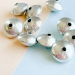 12mm Silver Brass Saucer Bead - 10 Pack - Beads, Inc.