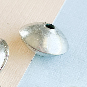 12mm Silver Brass Saucer Bead - 10 Pack - Beads, Inc.