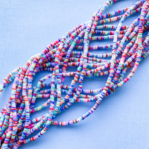 4mm Confetti Polymer Clay Strand