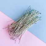 2" Distressed Silver 24 Gauge Headpin - 115 Pack