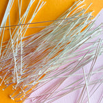 2" Electroplated Silver 24 Gauge Headpin - 144 Pack - Beads, Inc.