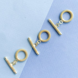 18mm Gold Alloy Rope Toggle