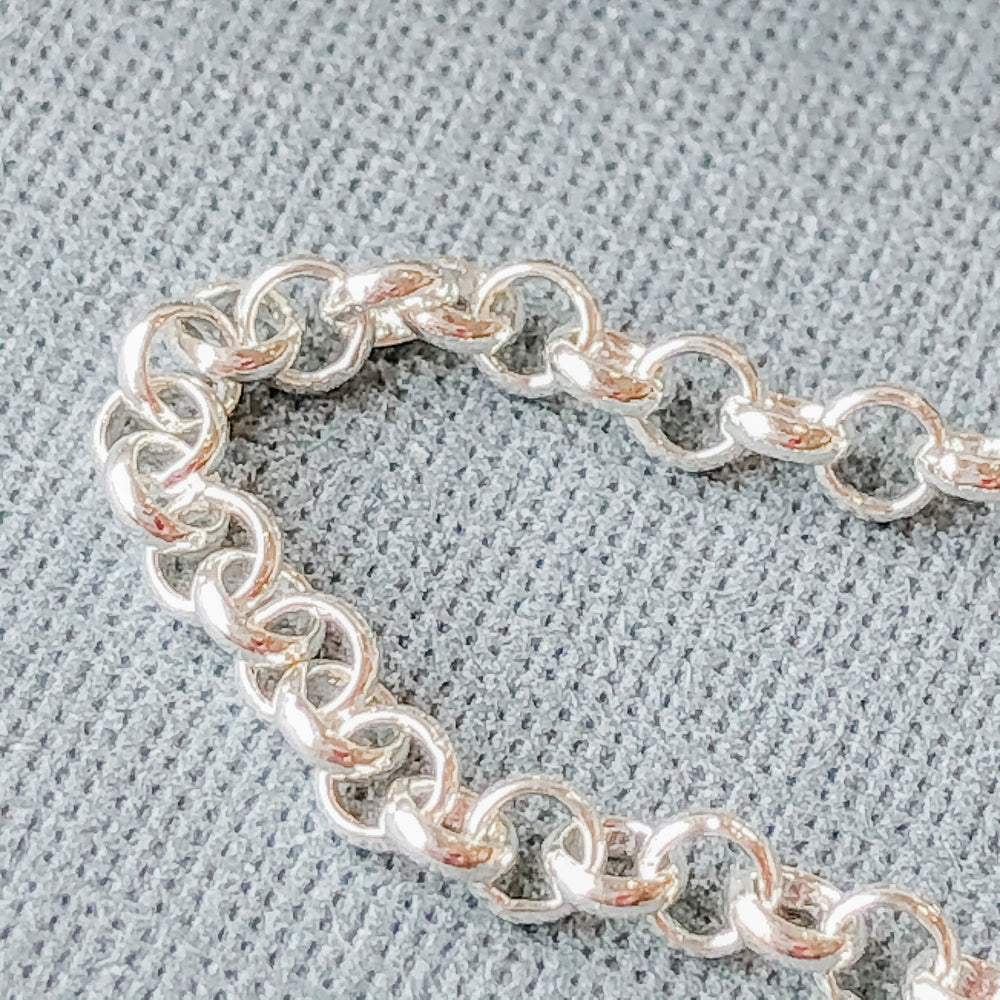 2.5mm Shiny Silver Rolo Chain