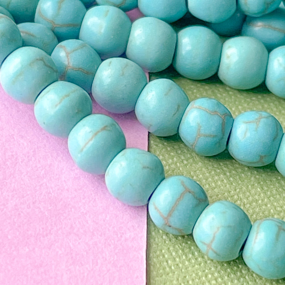 4mm Turquoise Magnesite Rounds