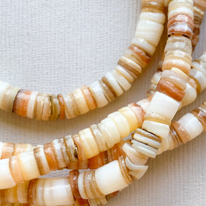 5mm Pebble Heishi Shell Strand