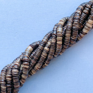 5mm Shittake Heishi Shell Strand