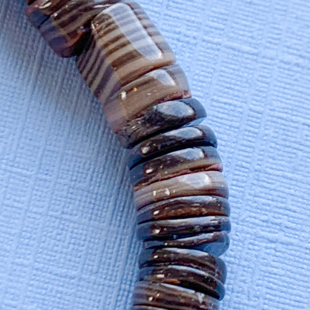 5mm Shittake Heishi Shell Strand