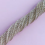 2mm Silver Hematite Rounds Strand