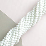 4mm White Faceted Chinese Crystal Rondelle Strand