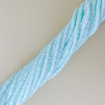 4mm Half Moon Blue Polymer Clay Heishi Strand