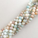 6mm Matte Amazonite Rounds Strand