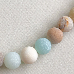 6mm Matte Amazonite Rounds Strand