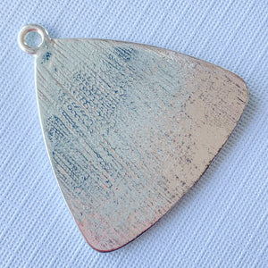 30mm Vista Enameled Pewter Triangular Pendant