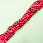 10mm Neon Pink Magnesite Cross Strand