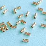 3mm Gold Fill Tornado Crimp Bead - 20 Pack