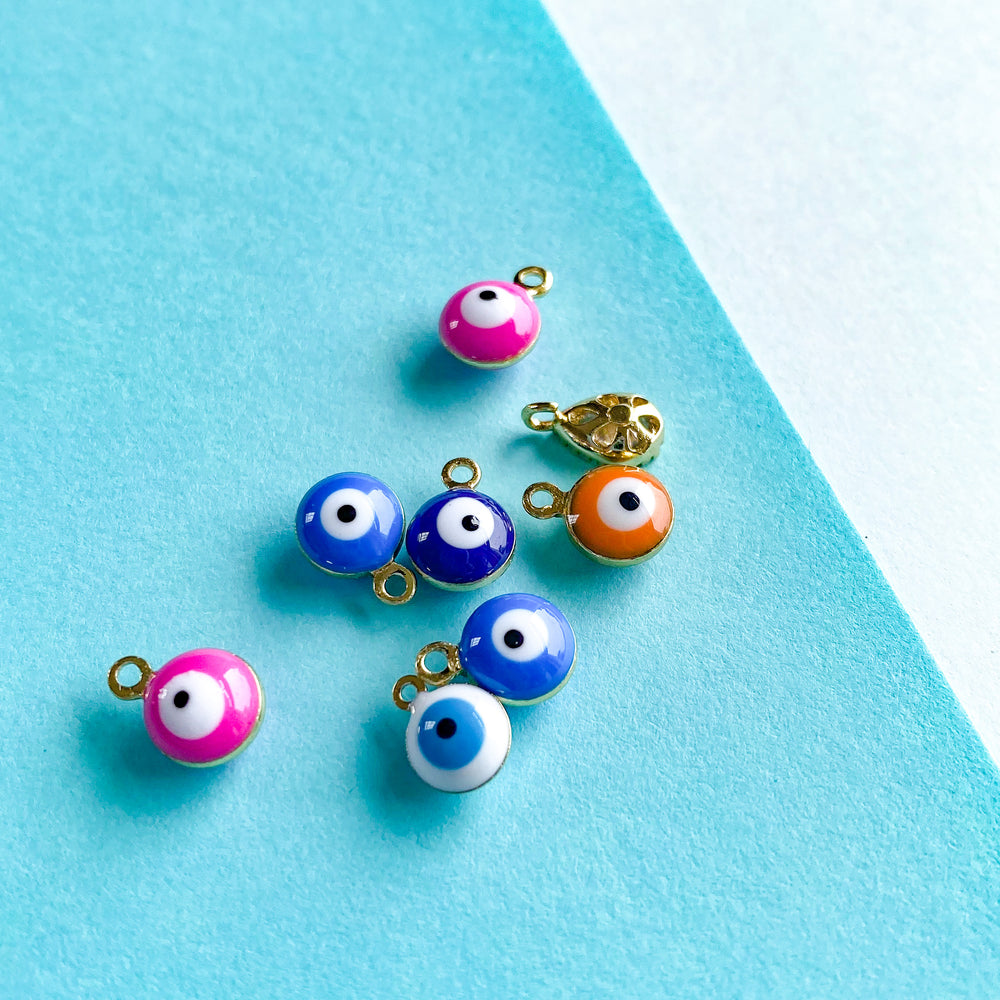 9mm Evil Eye Mini Charm Multi Pack