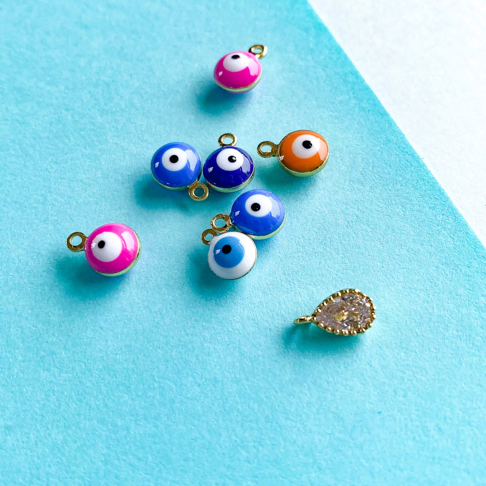 9mm Evil Eye Mini Charm Multi Pack