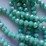 8mm Mystic Spearmint Faceted Chinese Crystal Strand