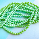 6mm Jungle Green Smooth Dyed Jade Round Strand