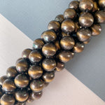 12mm Gold Native Resin Rounds Strand