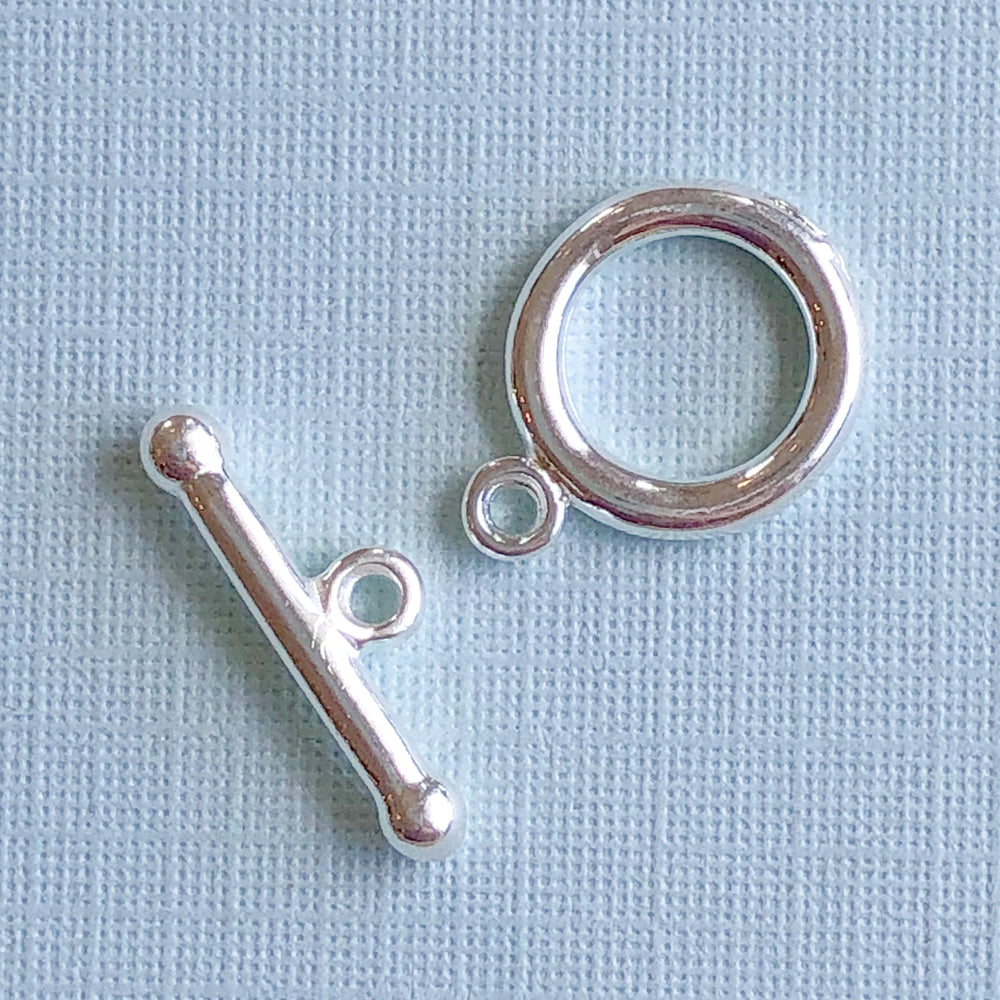 12mm Plated Simple Toggle - 4 Pack - Beads, Inc.