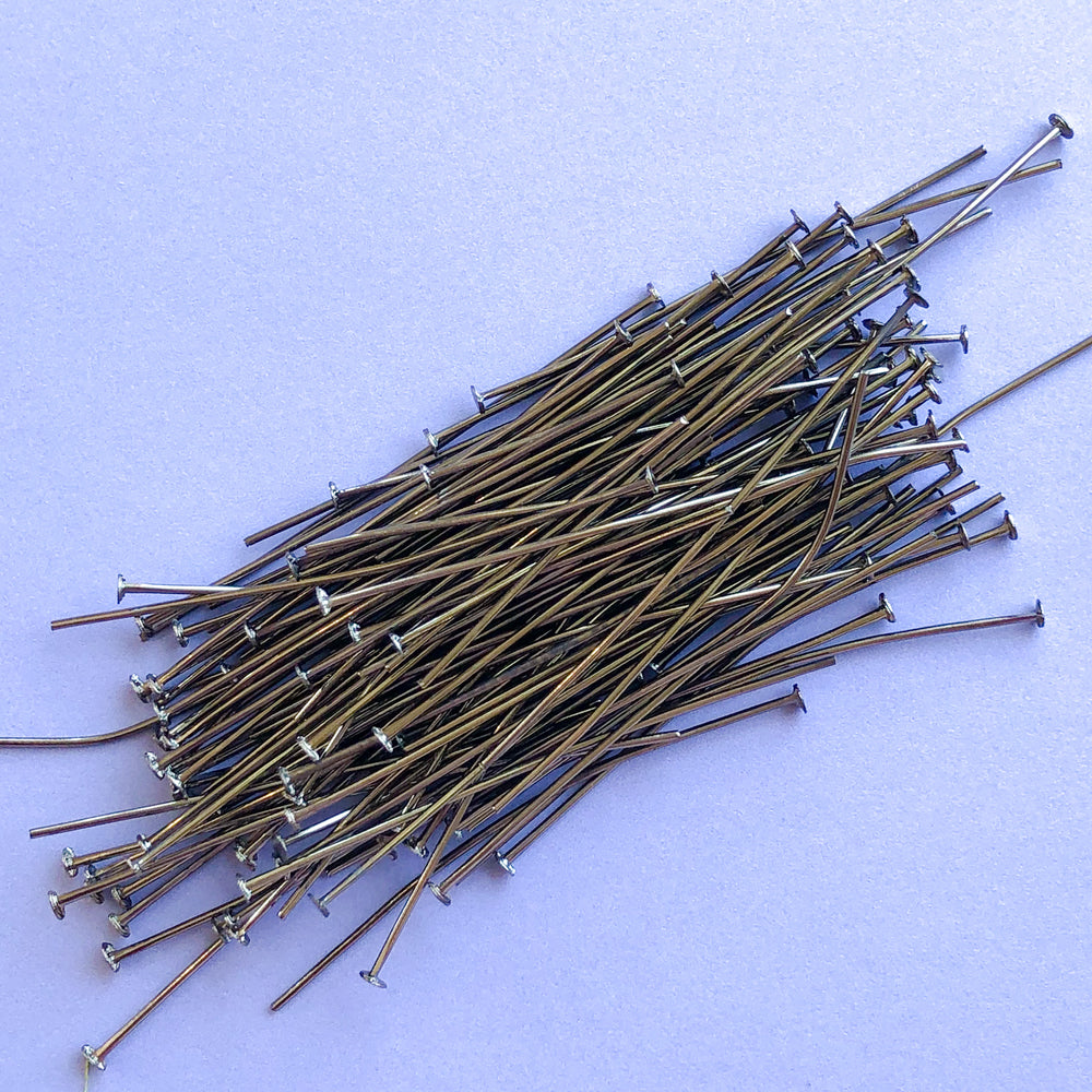 2" Hematite 20 Gauge Headpin - 115 Pack