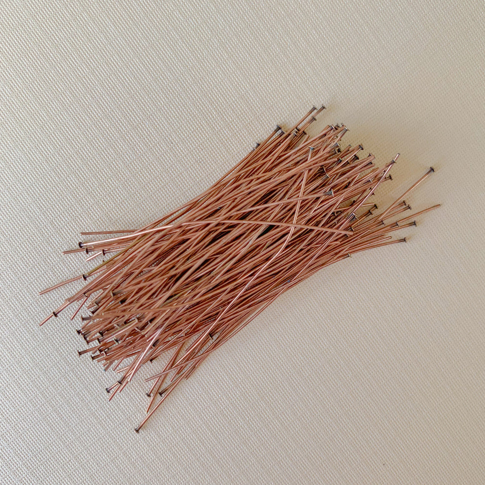 2" Distressed Copper 24 Gauge Headpin - 144 Pack