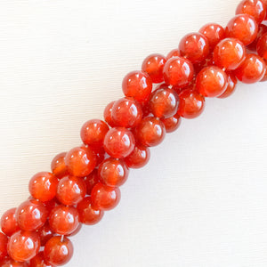 10mm Smooth Carnelian Round Strand - Beads, Inc.