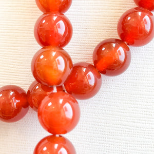 10mm Smooth Carnelian Round Strand - Beads, Inc.