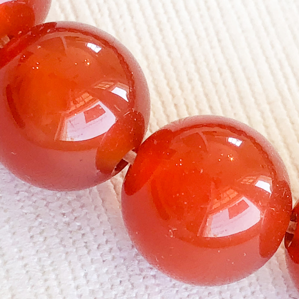 10mm Smooth Carnelian Round Strand - Beads, Inc.