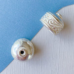 13mm Silver Fancy Cap-  2 pack - Beads, Inc.