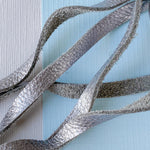 6mm Metallic Silver Soft Deer Skin - 6.5'