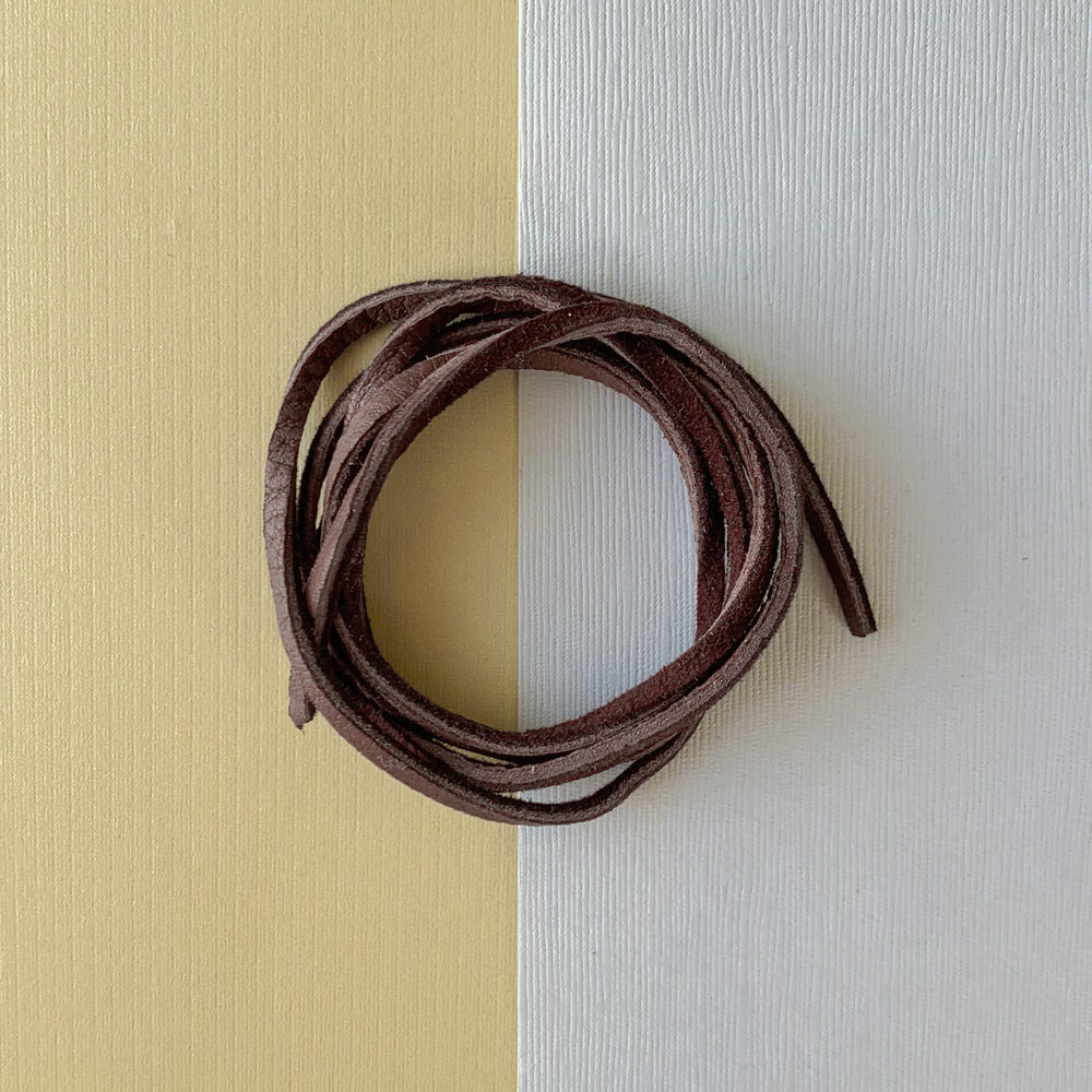 3mm Espresso Soft Deer Skin - 3.5'