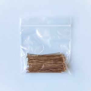 2" Shiny Gold 20 Gauge Headpin - 115 Pack