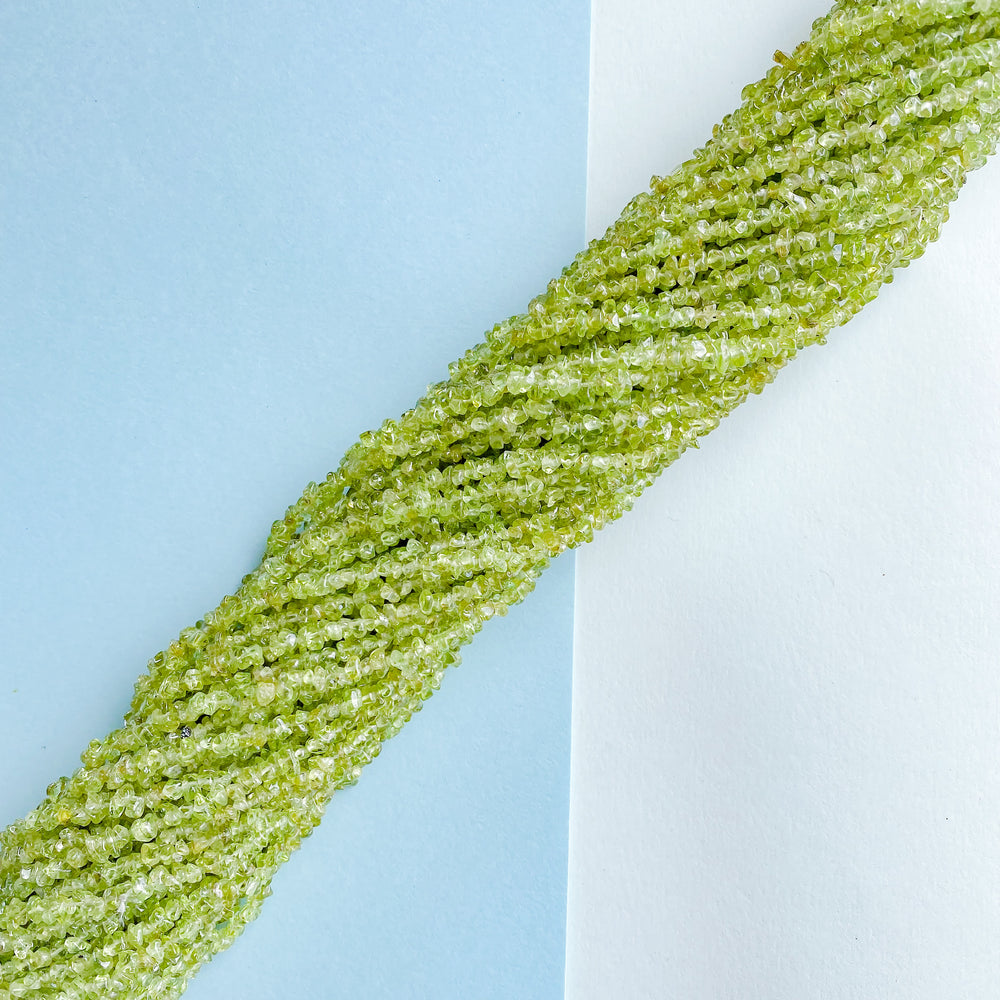 4mm Peridot Chip Stone Strand