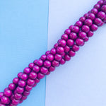 8mm Plum Wood Rounds Strand