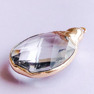 28mm Teardrop Crystal Pendant