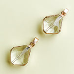 19mm Clear Kite Crystal Pendant - 2 Pack