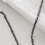 2mm Delicate Black Plated Cable Chain - Beads, Inc.