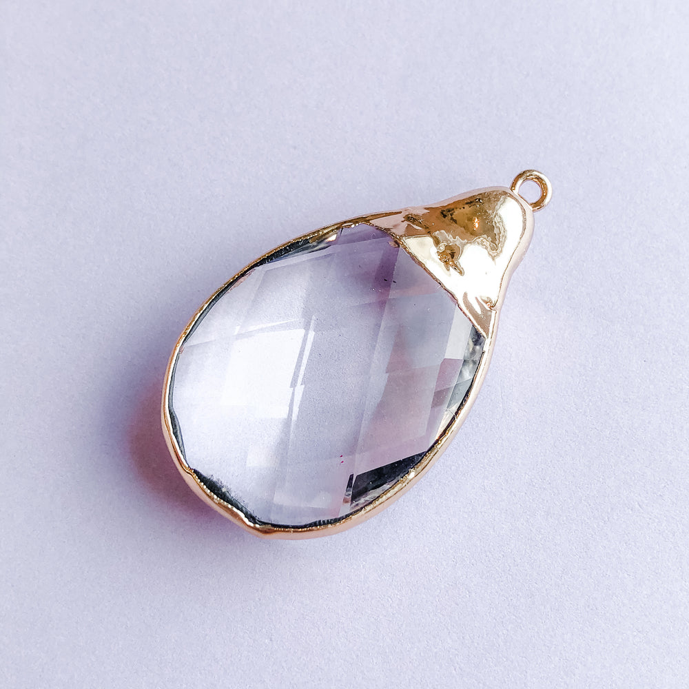 28mm Teardrop Crystal Pendant